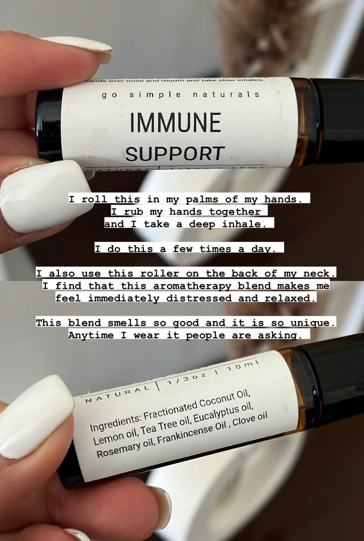 Go Simple Naturals - Aromatherapy Oils (Immune + Relief + Calm)