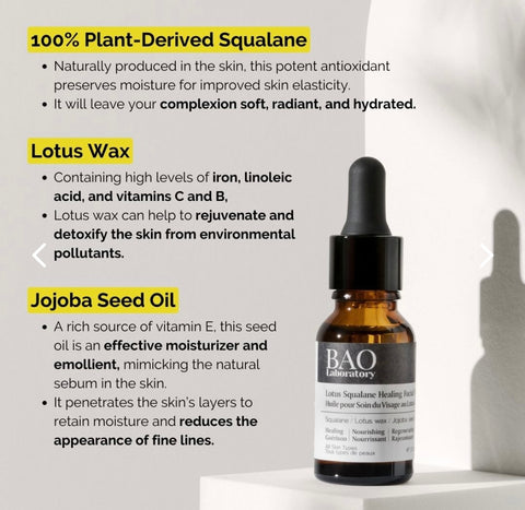 BAO Lotus Squalene Facial Oil- Awarded Best Facial Oil 2022