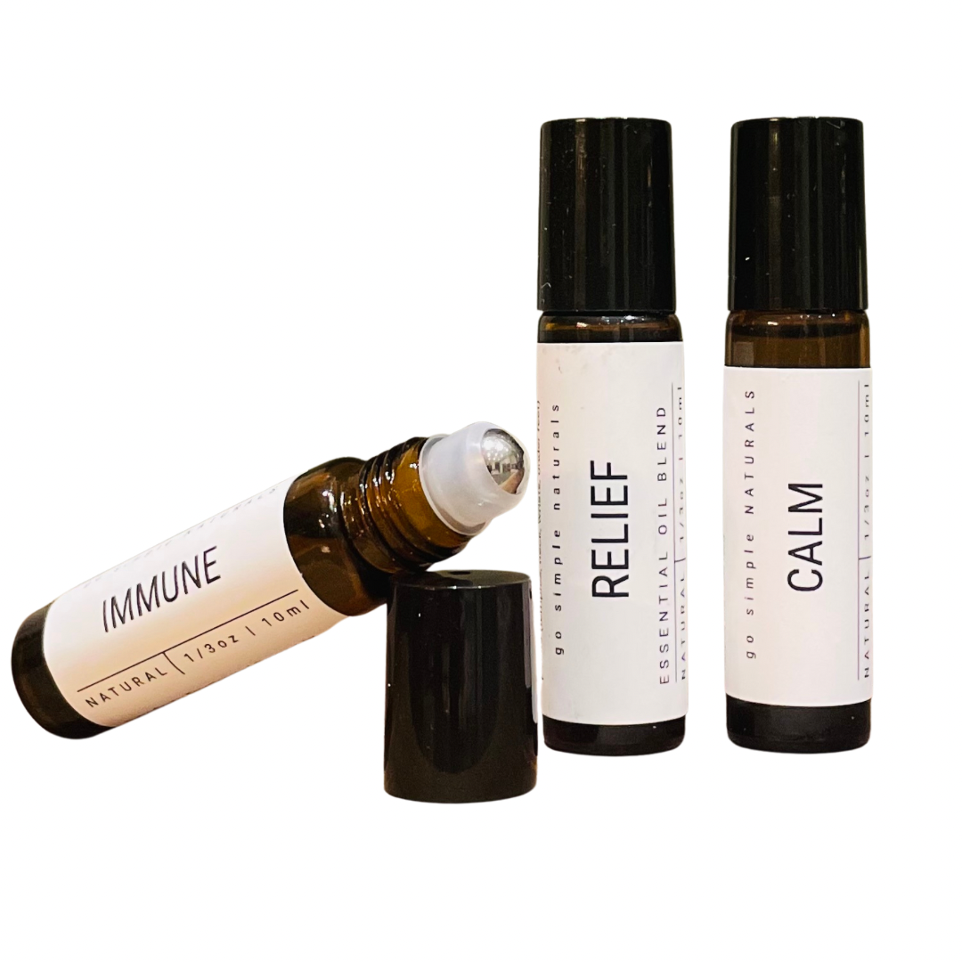 Go Simple Naturals - Aromatherapy Oils (Immune + Relief + Calm)