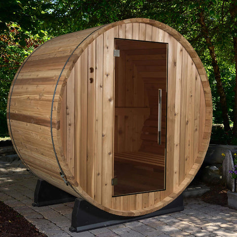 ALMOST HEAVEN - Salem - 6x4 Classic Barrel 2 Person Outdoor Sauna-