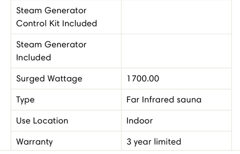 Mega Sale-Top Seller-Westinghouse Low EMF Infrared Sauna LOW EMF 2-3 Person WES43-1750