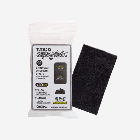 T.TAIO CHARCOAL SOAP SPONGE MOISTURIZING EFFECT