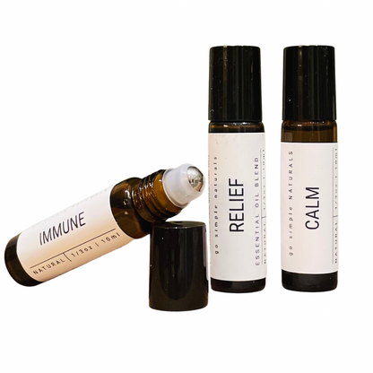 Go Simple Naturals - Aromatherapy Oils (Immune + Relief + Calm)