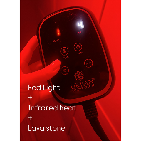 Lava Meditation Mat with Infrared Heat + FREE Red Light Therapy Panel