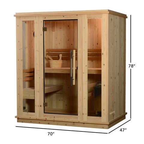 ALMOST HEAVEN - Auburn - 2-3 Person Indoor Traditional Sauna