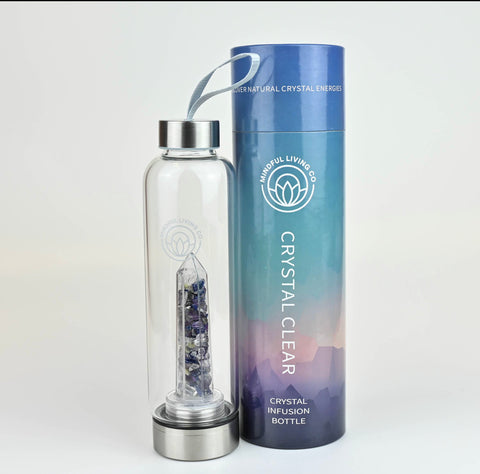 Inner Calm + Balance Glass Water Bottle