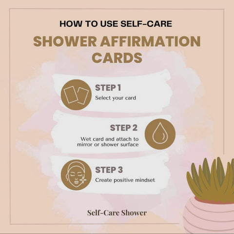 Shower Affirmation Cards- Self Love