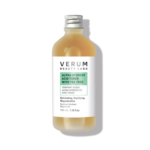 VERUM Beauty Labs- Alpha Hydroxy Acid Toner with Tea Tree