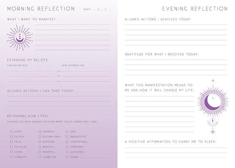 Manifesting: Day + Night Refection Journal